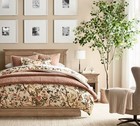 Nola Songbird Floral Duvet Cover Bedding Bird Botanical Pottery Barn  us Stock 