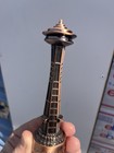 Seattle Space Needle Souvenir Statue Figurine Sculpture  5   Metal Bronze Toned 