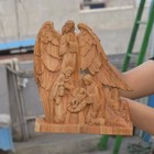 Guardian Angel With Baby Jesus Statue Icon Holy Family Religious Free Shipping