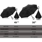 40 49 56 Inch Oversize Windproof Inverted Reverse Upside Down Umbrella  Golf    