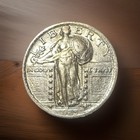 1923  Standing Liberty Quarter   nice Toning   semi Key 