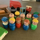 Vintage Fisher Price Little People Lot 10 Figures And 4 Vehicles
