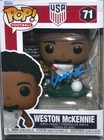 Weston Mckennie Signed Soccer Team Usa  71 Funko Pop  Vinyl Figure Jsa Coa