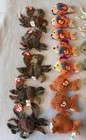 1993 Ty Teenie Beanie Babies Lot 27 Vintage Mcdonald Sea Life Fish Crab Seahorse