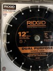 Ridgid 12  Dry wet Dual Purpose Diamond Blade 1 -20mm Cc12x Concrete Or Asphalt