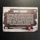 2017 Topps  Amc Walking Dead  43  who s Negan               