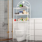 3-tier Over The Toilet Metal Storage Rack Bathroom Organizer Shelf Space Saver