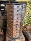 General Store Antique 37    Wooden American Bolt And Screw Cabinet 88 Drawers