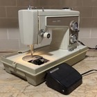 Vtg 70s Sears Kenmore 158 13201 Sewing Machine W  Foot Pedal Made In Japan Works