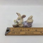 Bunny Rabbit W Baby Chick Basket Figurine Vintage Easter