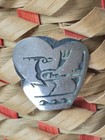Lawrence Saufkie Vintage Hopi Roadrunner Handmade Sterling Silver Brooch