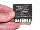 Vintage Feature Style Matchbook Magic Lamp Inn Advertisement Cucamonga Ca