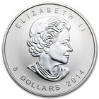 2014  8 Canadian Arctic Fox 1 5 Oz  9999 Fine Silver Coin Bu