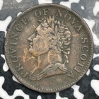 1832 Nova Scotia 1 2 Penny Half Penny Token Lot f7925