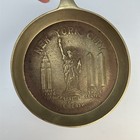 Vintage Brass New York City Souvenir Mini Skillet Ashtray Wall Plaque Korea