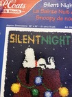 Vtg J   P Coats Latch Hook - Silent Night Snoopy  25074 Christmas Box New open