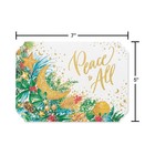Papyrus Christmas Flat Note Cards Peace To All 16 Count Foil 5x7 Envelopes Seals