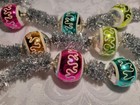 Vintage 2004 Radko fantasia   lady Silvertone  Glass Bead Garland  48 l