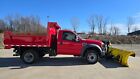 2008 Ford F550 Xl 4x4 Powerstroke Diesel Dump Ac Dump Truck W plow 1 Owner A 