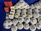 Lot Of 100  Est Edwards Adt Siga-cos Siga-pcd Etc  Smoke Detectors Base Etc Read