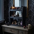 3-tier Tabletop Rack Open Shelves Gothic Shelf Rack Space-saving