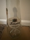 Vintage Schenley Reserve Whiskey Decanter Glass Bottle W  Stopper Gold Trim