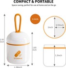 Keychain Pill Holder  Small Pill Box Case Container Organizer For Purse  Remo   