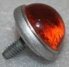 Vtg Schwinn Round Glass Reflector Amber Jewel Bicycle Bike Cycling Antique