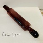 Vintage Brown purple Amethyst Glass Rolling Pin - Dichromatic Brown To Purple