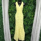 Nikibiki Lace Maxi Dress Size S Yellow Formal Gown Evening Party Dress 2893