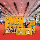 Trade Show Display - Fabric Backdrop  Retractable Banner   Table Throw