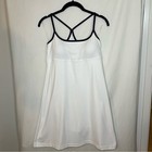 Roots Restore Club Dress White Navy Athletic Tennis Pickleball Mini Dress Xs tp