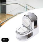 50 Pcs Glass Clamp Clips Chrome 2-way Glass Display Connector For Thickness 6mm