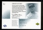 2001 Sp Authentic Sign Of The Times  K j  Choi Autograph Free Shipping