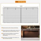 16x7ft Magnetic Roll-up Garage Screen - Heavy Duty Mesh For 2 Cars