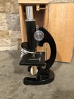 Vintage Precision Optical Microscope With Storage Case 15x- 