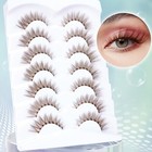 New 7 Pairs Brown Lashes - Natural Multipack False Eyelashes