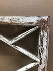 Antique Vtg Wood 9 Lite 21x33 Large Diamond Transom Window Sash Old 1221-26b