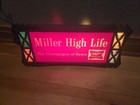 Vintage Miller High Life Beer  Lighted Sign 17   7   3 