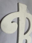 Wooden Large White Letter    b    12 3 4   wx17 1 4   hx5 8   d Nursery Cottage Core Chic