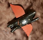 Flying Cat Hanger  cat    small    dots  Handcraft  Wood  Black  6   Bali