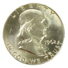 1962 Franklin Half Dollar Pcgs Ms64 Fbl