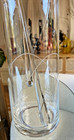 Mid-century Modern Style Clear Glass Martini   Cocktail Pitcher With Stirrer 11 