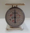 Vintage American Family Kitchen - White Metal 25lb Food Scale