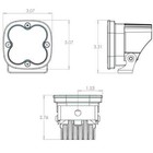 Baja Designs   2 Pairs Squadron Sport Amber Driving combo Led Fog Lights