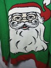 Ugly Christmas Sweater Santa Funny Party Holiday Costume Green Red Large