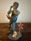 Vtg Figurine Black Americana Man Playing Harmonica Young s Inc