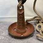 Antique Old Cast Iron Metal Hooker 8lb Mushroom Bell Boat Anchor Vintage Fishing