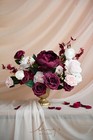 Marsala Artificial Flowers Box Set For Diy Wedding Bouquets Cen   