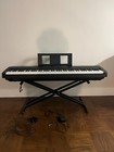 Yamaha P71 88-key Weighted Action Digital Piano With Sustain Pedal stand - Black